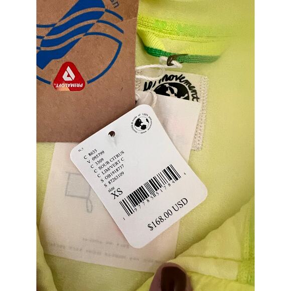 Free People Movement  Primloft Yellow Foldable Hiking Vest XS - Picture 4 of 6